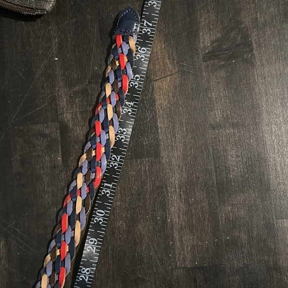Vintage Leather Braided Belt Size ML - Picture 7 of 7